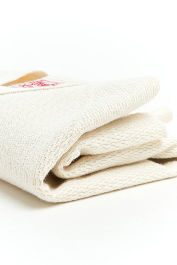 Wonder Looper Henley Cashmere Blend Honeycomb Ecru