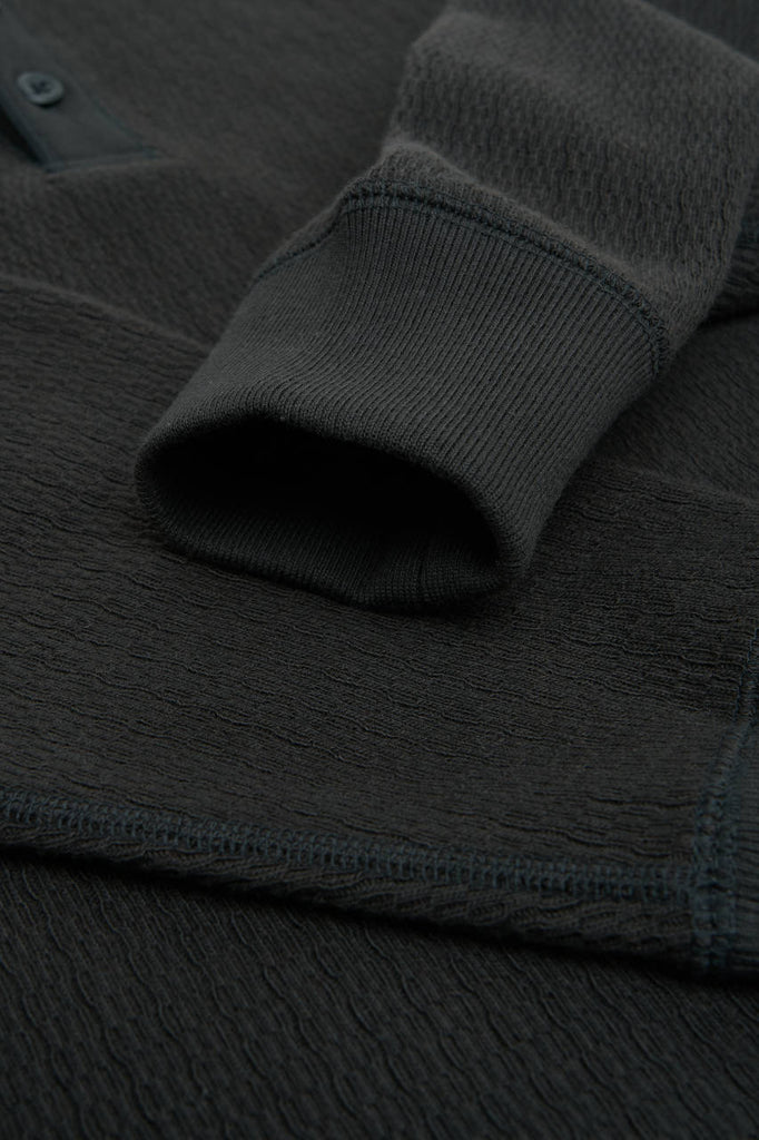 Wonder Looper Henley Cashmere Blend Honeycomb Sumi