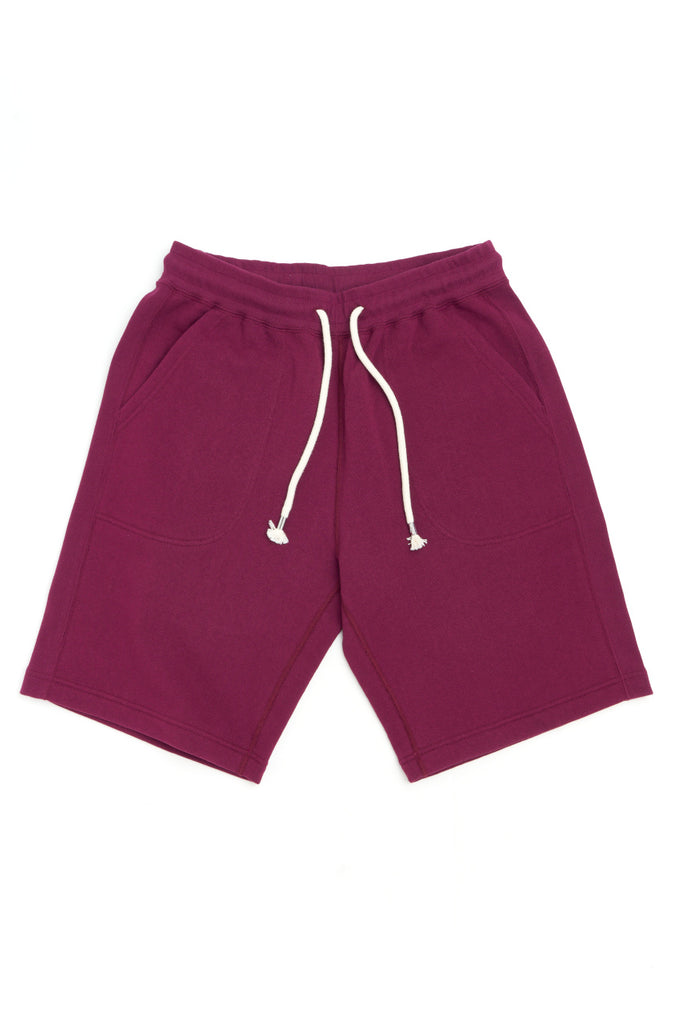 Wonder Looper Sweat Shorts Super Looper French Terry Burgundy