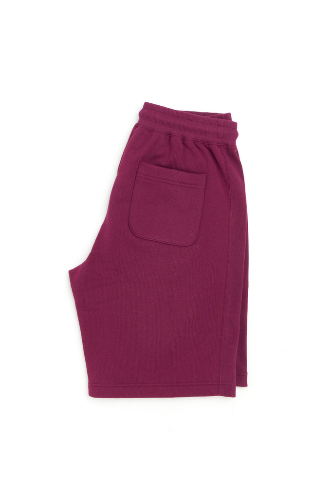 Wonder Looper Sweat Shorts Super Looper French Terry Burgundy