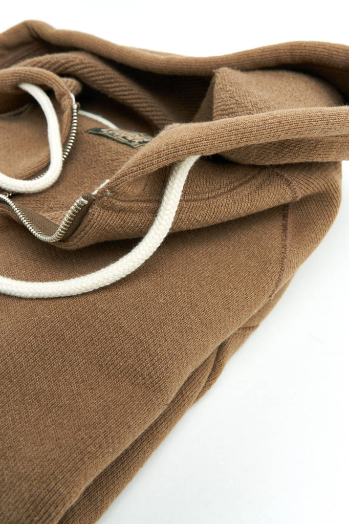 Wonder Looper Zip Hoodie Double Heavyweight Iron Mordant Foxfibre