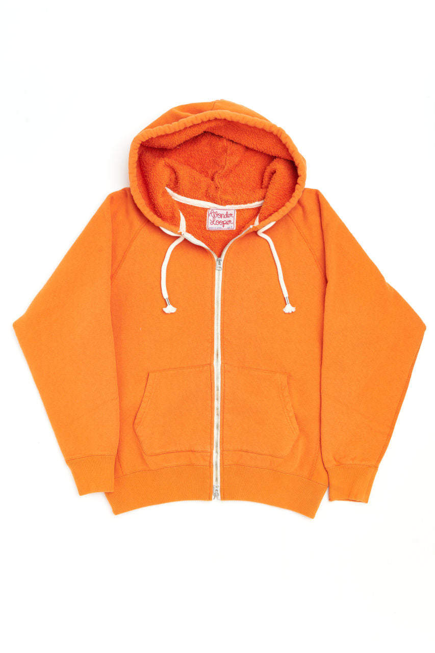 Wonder Looper Zip Hoodie Super Looper French Terry Orange | SUNSETSTAR