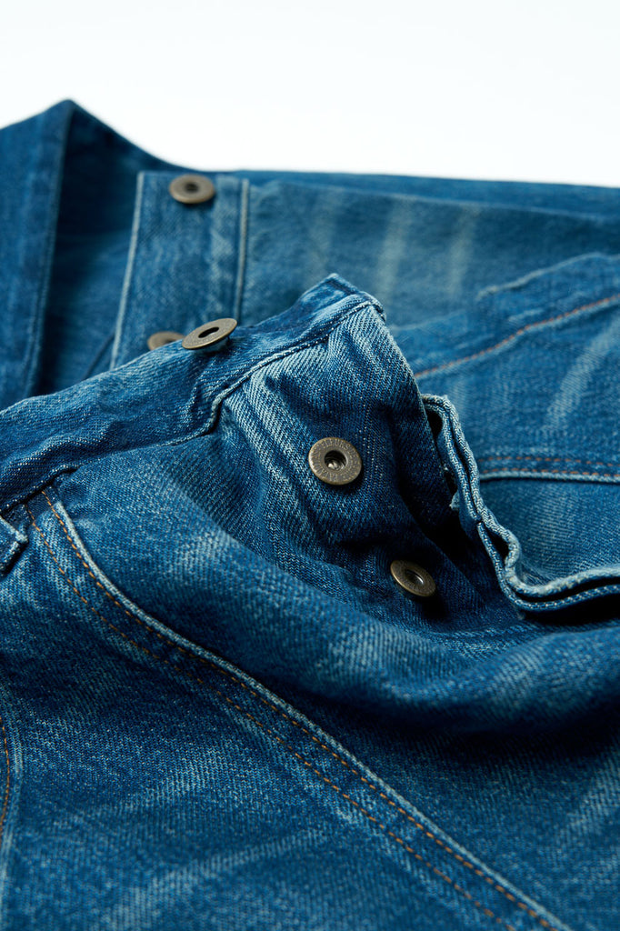 Fleurs de Bagne Cargo Selvedge Denim Jeans Heavy Used