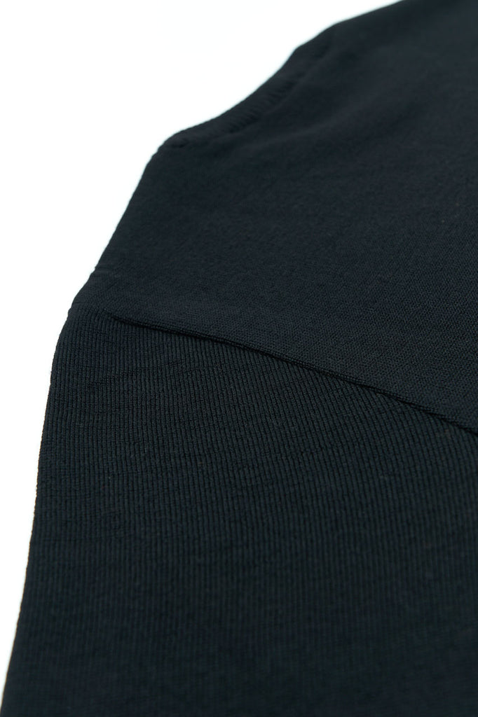 GRP Knitwear Fine Knit Crew SF TEC 1 Merino Black | SUNSETSTAR