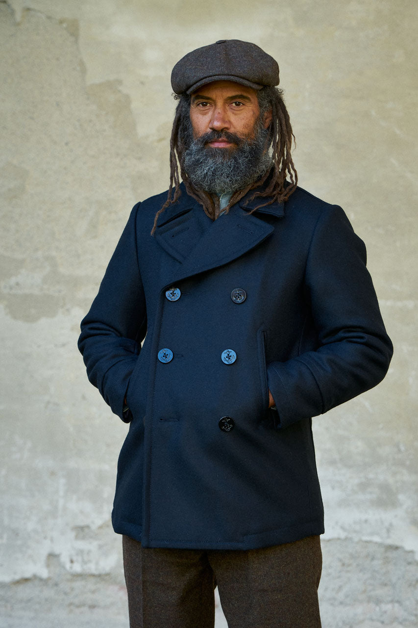 MANIFATTURA CECCARELLI Pコート ネイビー 40 Manifattura Ceccarelli