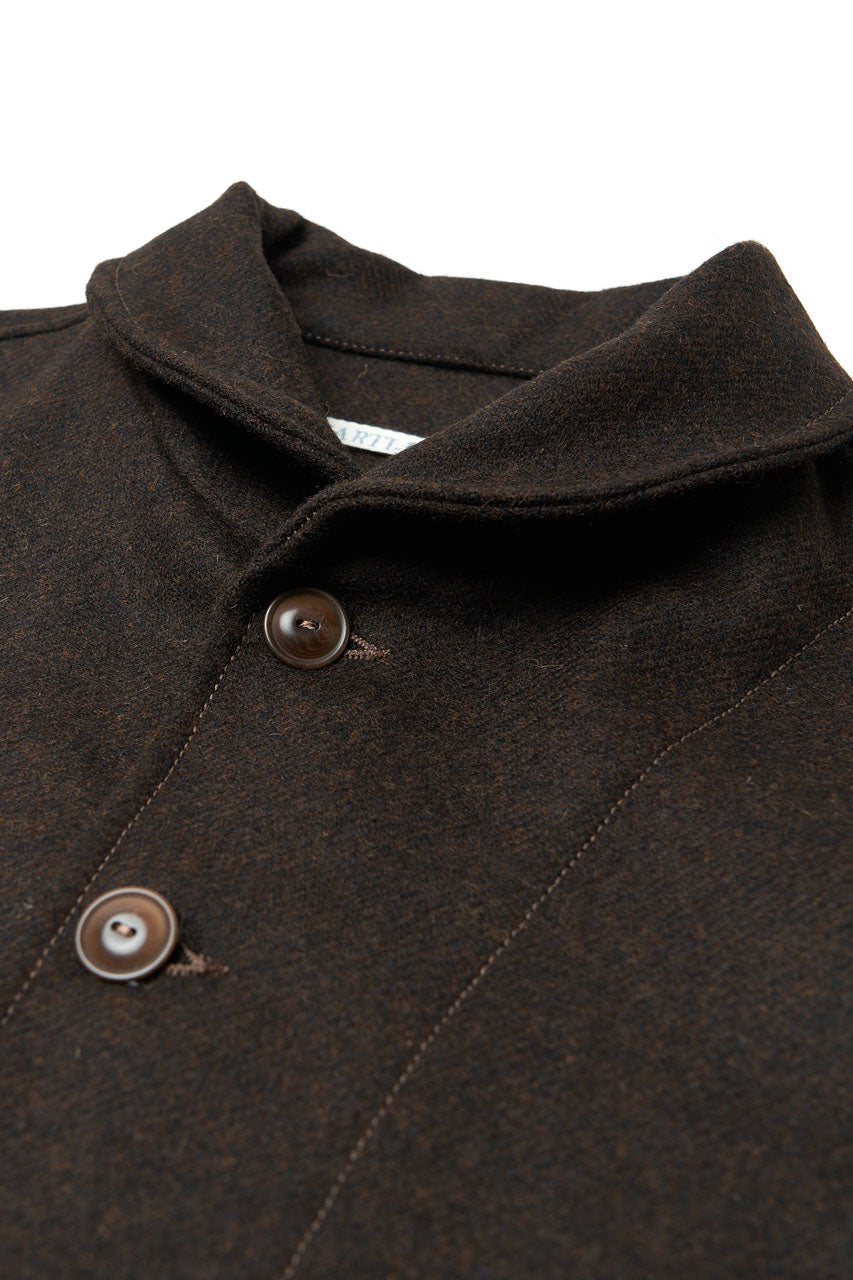 MOCOA'S ITALY ウールガウン Cawley Studio Faro Oilskin Mac - Mustard Olive | Garmentory