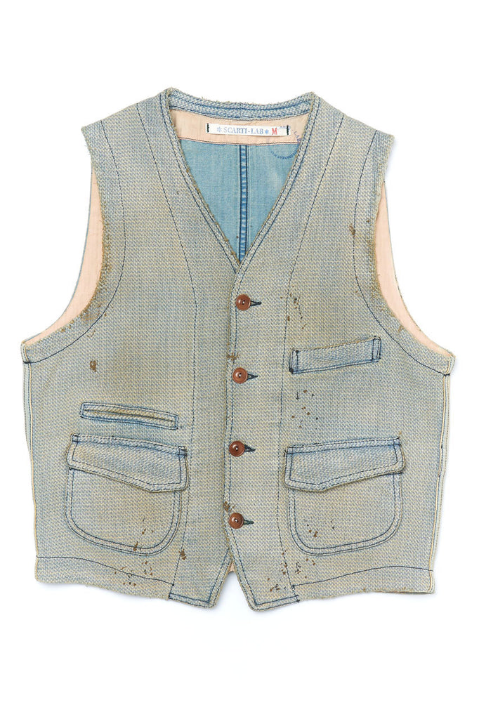 Scarti Lab Dobby Waistcoat 403-SU928 Band Not Brand Collection