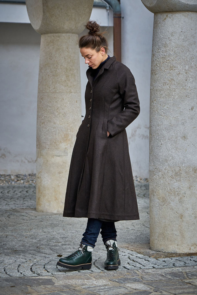Scarti Lab Princess Line Coat W101-SE430 Wool Brown